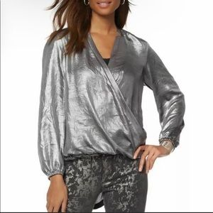 Seven7 metallic blouse